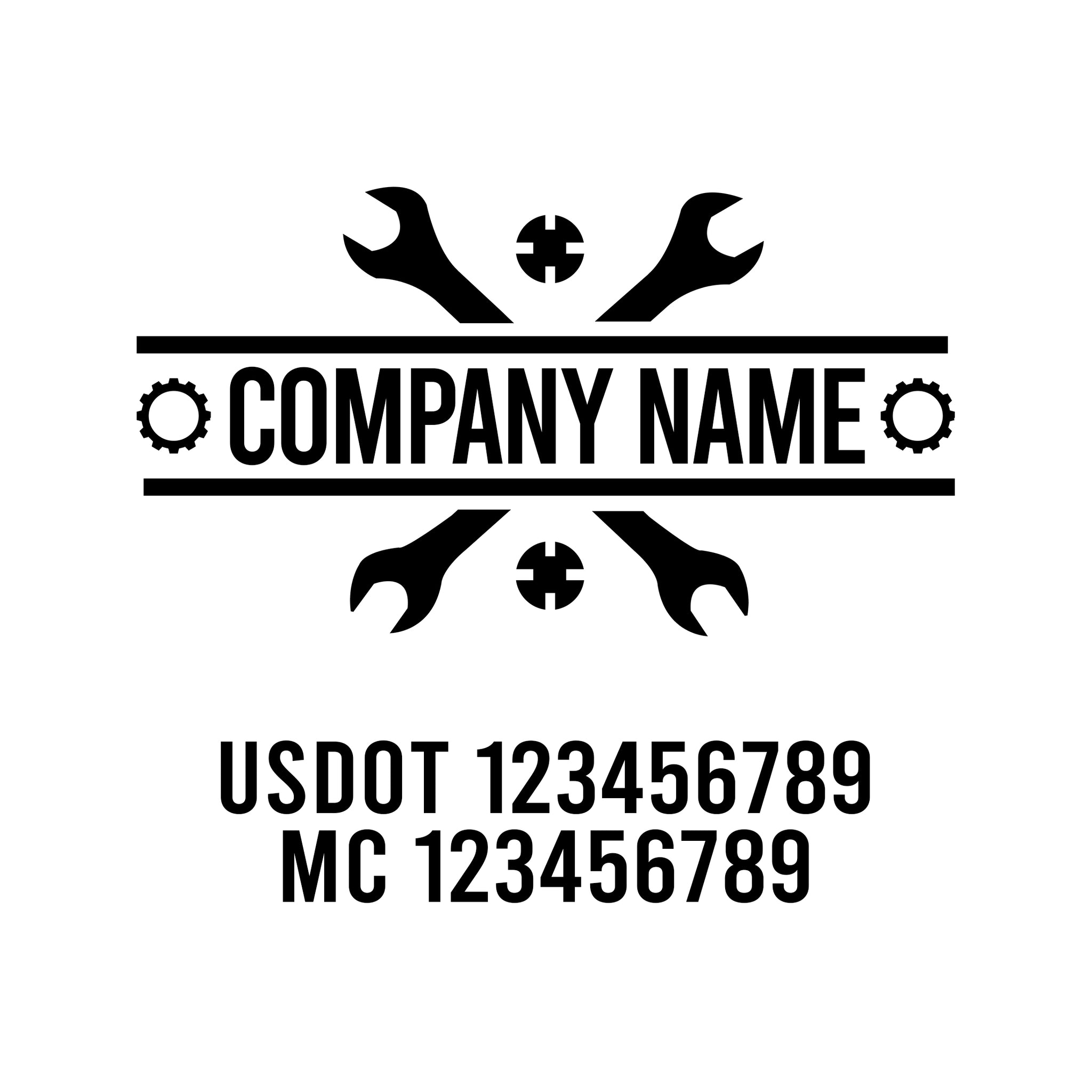 Mechanic USDOT Decals