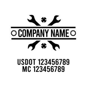 Mechanic USDOT Decals