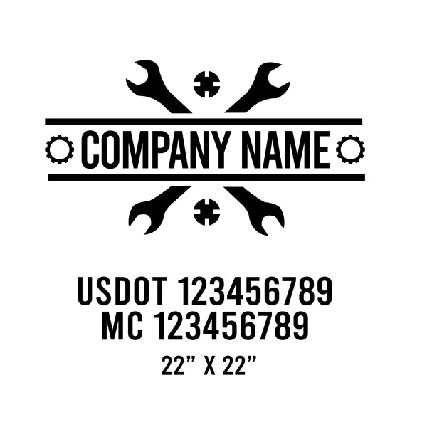 Mechanic USDOT Decals