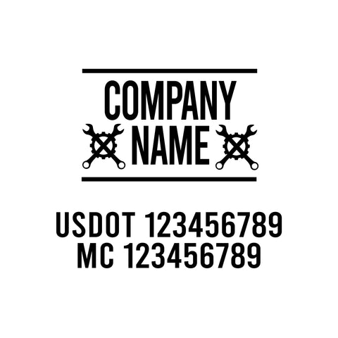 Mechanic USDOT Decals