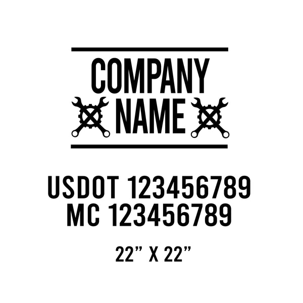 Mechanic USDOT Decals