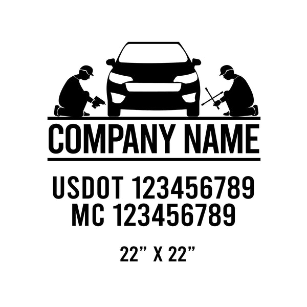 Mechanic USDOT Decals