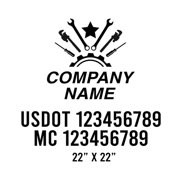 Mechanic USDOT Decals