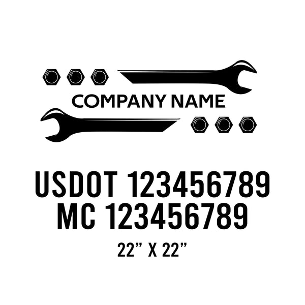 Mechanic USDOT Decals