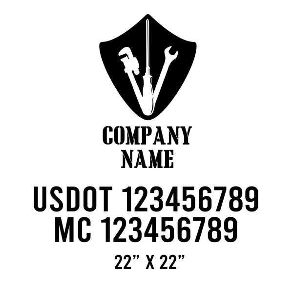 Mechanic USDOT Decals