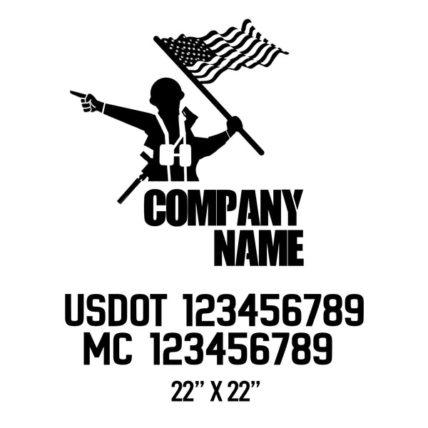 Military USDOT Decals