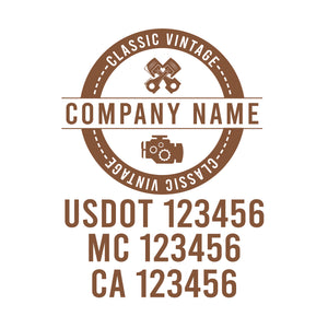 Vintage USDOT Decals