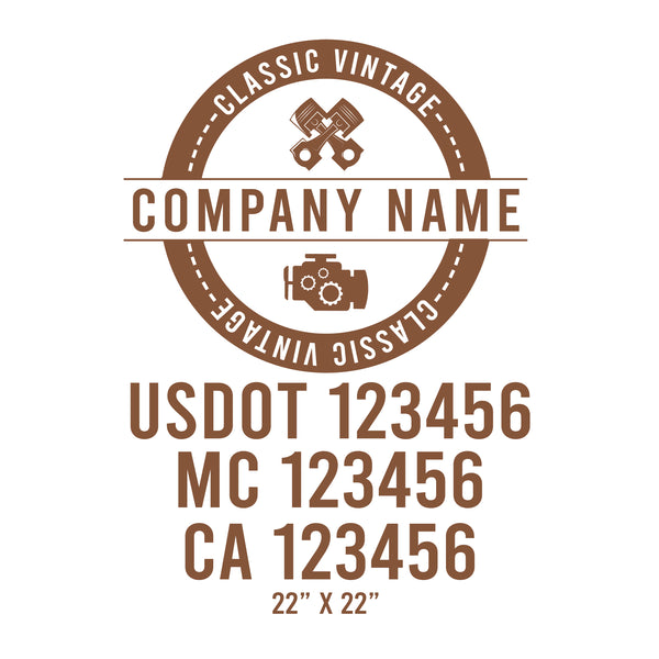 Vintage USDOT Decals