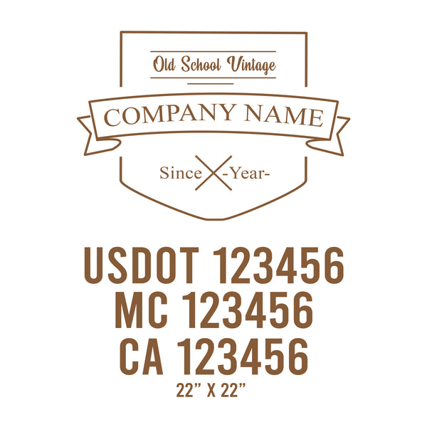Vintage USDOT Decals