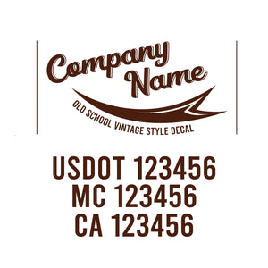 Vintage USDOT Decals