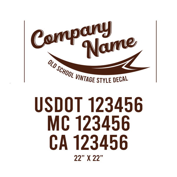 Vintage USDOT Decals