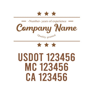 Vintage USDOT Decals