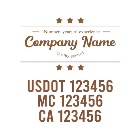 Vintage USDOT Decals