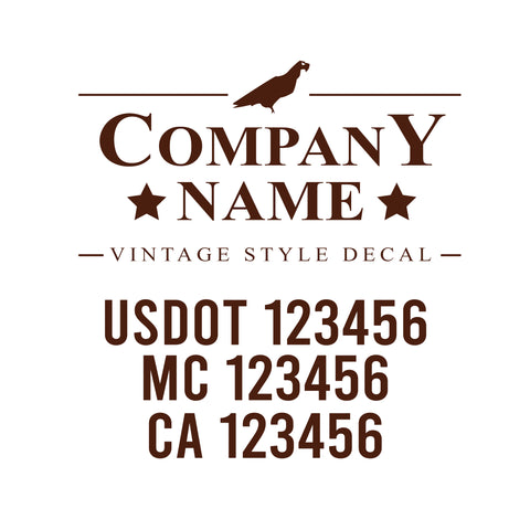 Vintage USDOT Decals