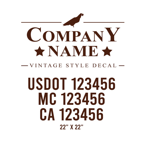 Vintage USDOT Decals