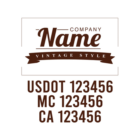 Vintage USDOT Decals