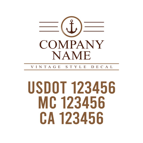 Vintage USDOT Decals