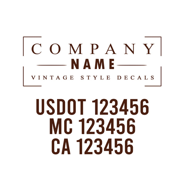 Vintage USDOT Decals