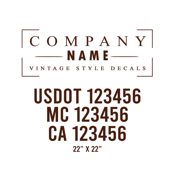 Vintage USDOT Decals