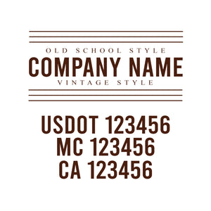 Vintage USDOT Decals