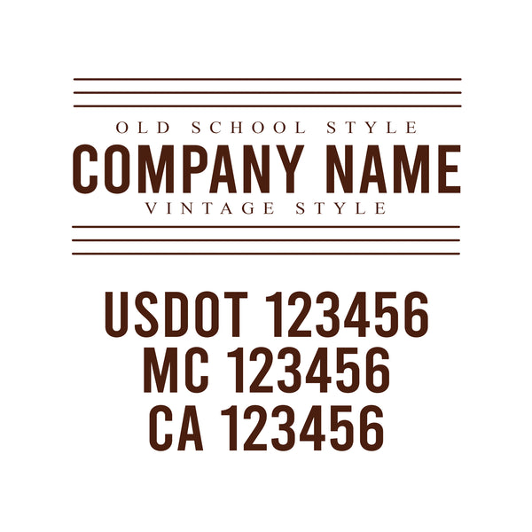 Vintage USDOT Decals