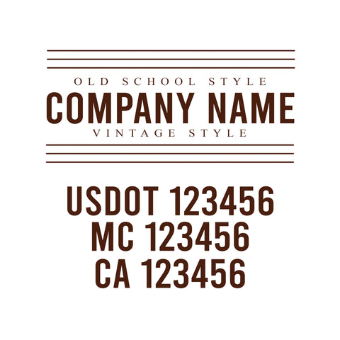 Vintage USDOT Decals