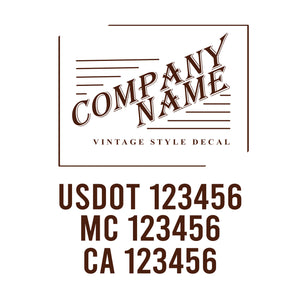 Vintage USDOT Decals