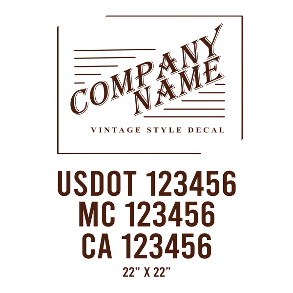 Vintage USDOT Decals
