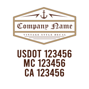 Vintage USDOT Decals