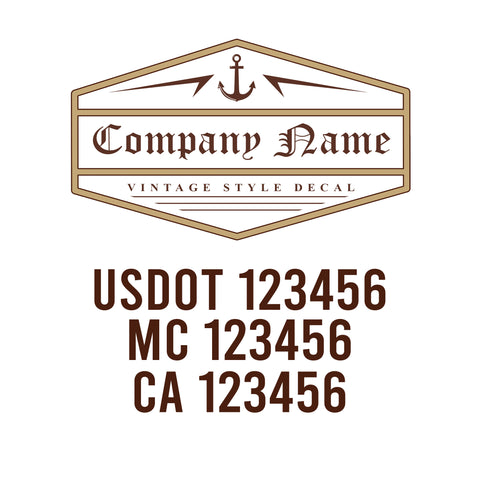 Vintage USDOT Decals
