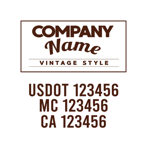 Vintage USDOT Decals