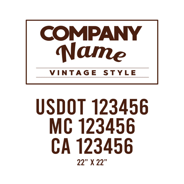 Vintage USDOT Decals