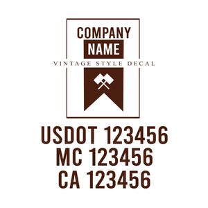 Vintage USDOT Decals