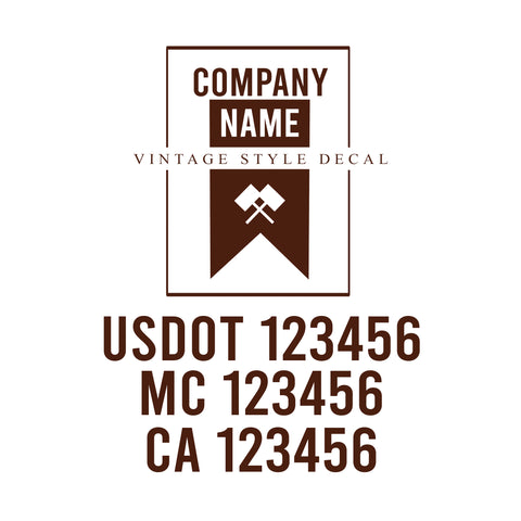 Vintage USDOT Decals