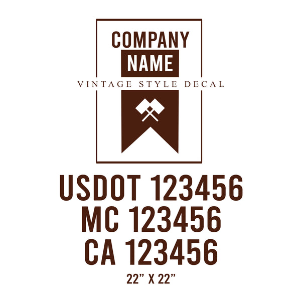 Vintage USDOT Decals
