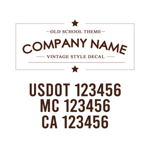 Vintage USDOT Decals