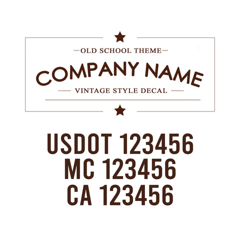 Vintage USDOT Decals