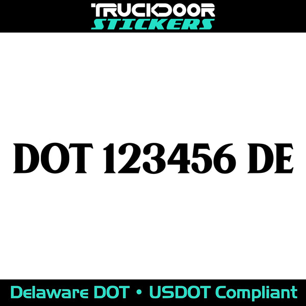 usdot decal Delaware