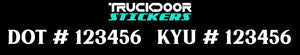 dot & kyu number decal sticker