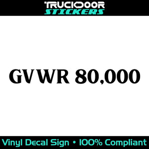 gvwr number sticker