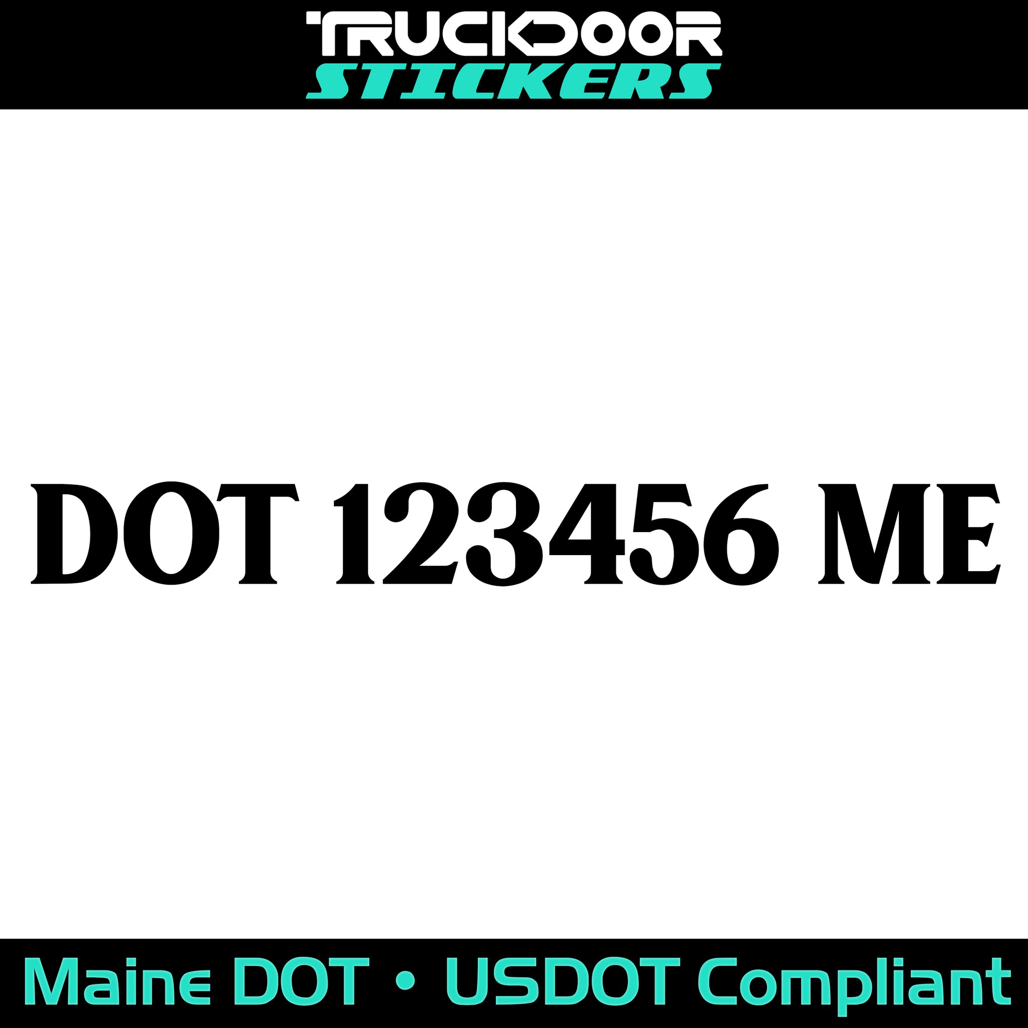 usdot decal Maine