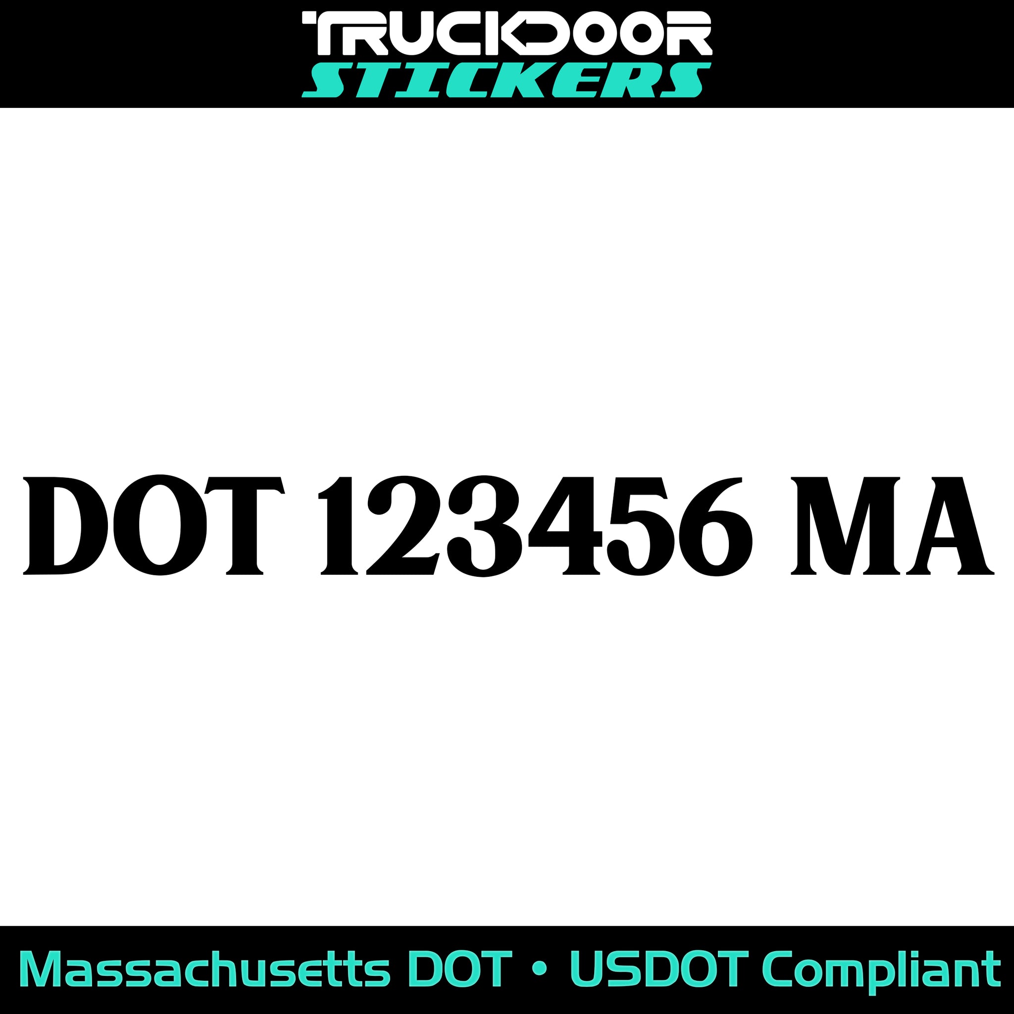 usdot decal sticker Massachusetts