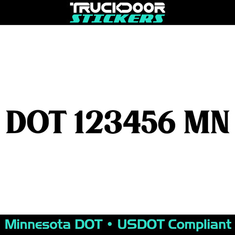 usdot decal Minnesota