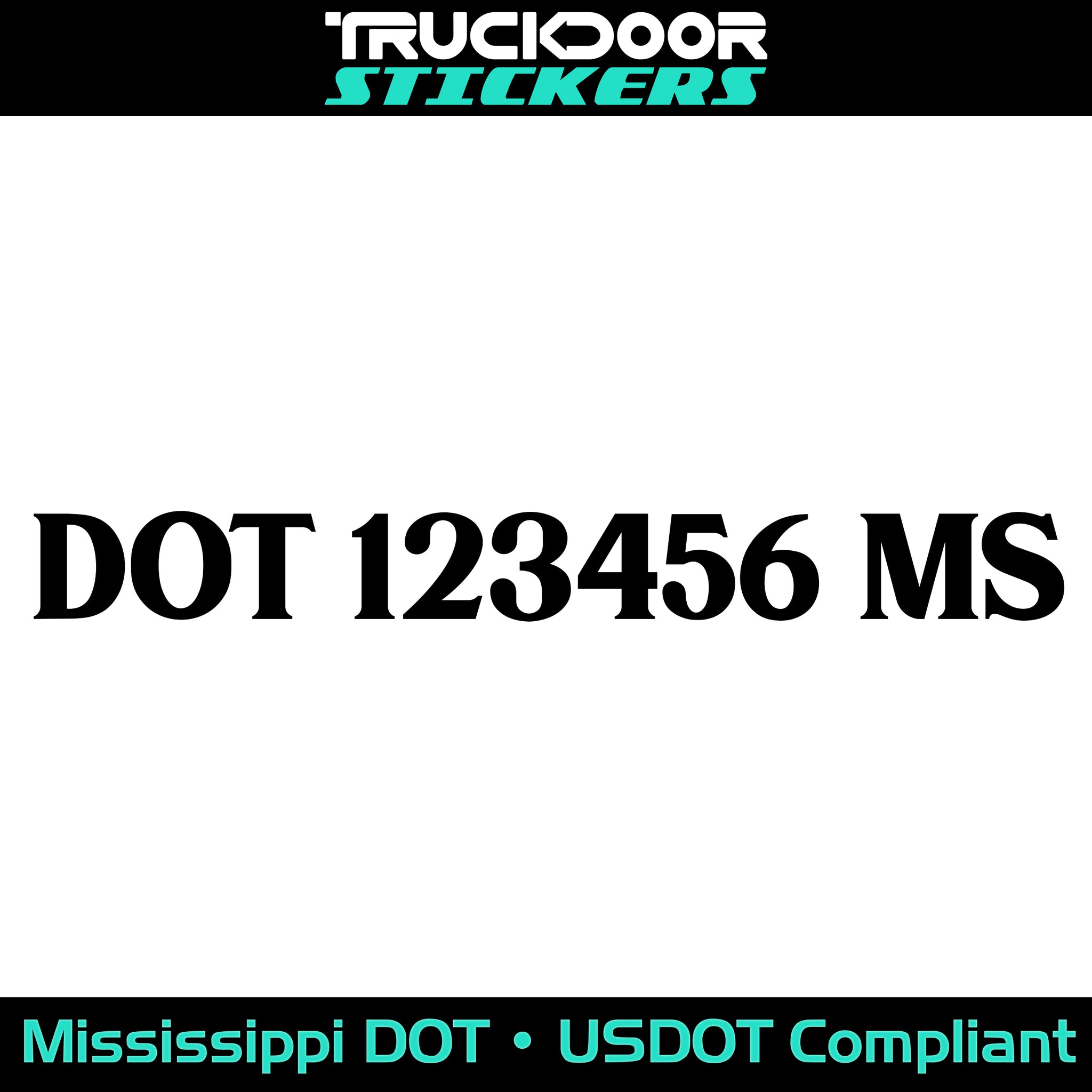 usdot decal Mississippi