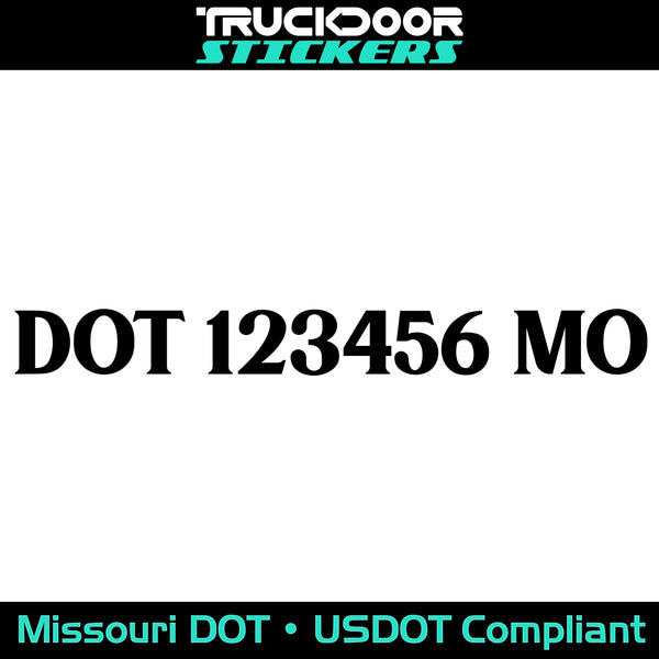 usdot decal Missouri