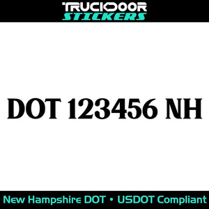 usdot decal New Hampshire