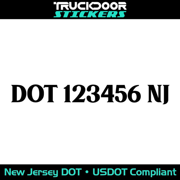 usdot decal new jersey