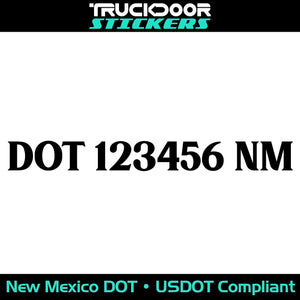 usdot decal new mexico