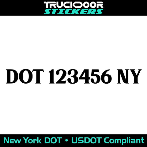 usdot decal New York