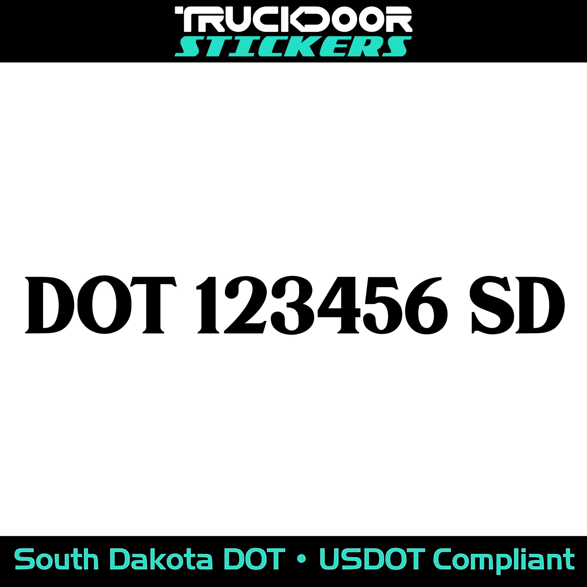 South Dakota usdot decal